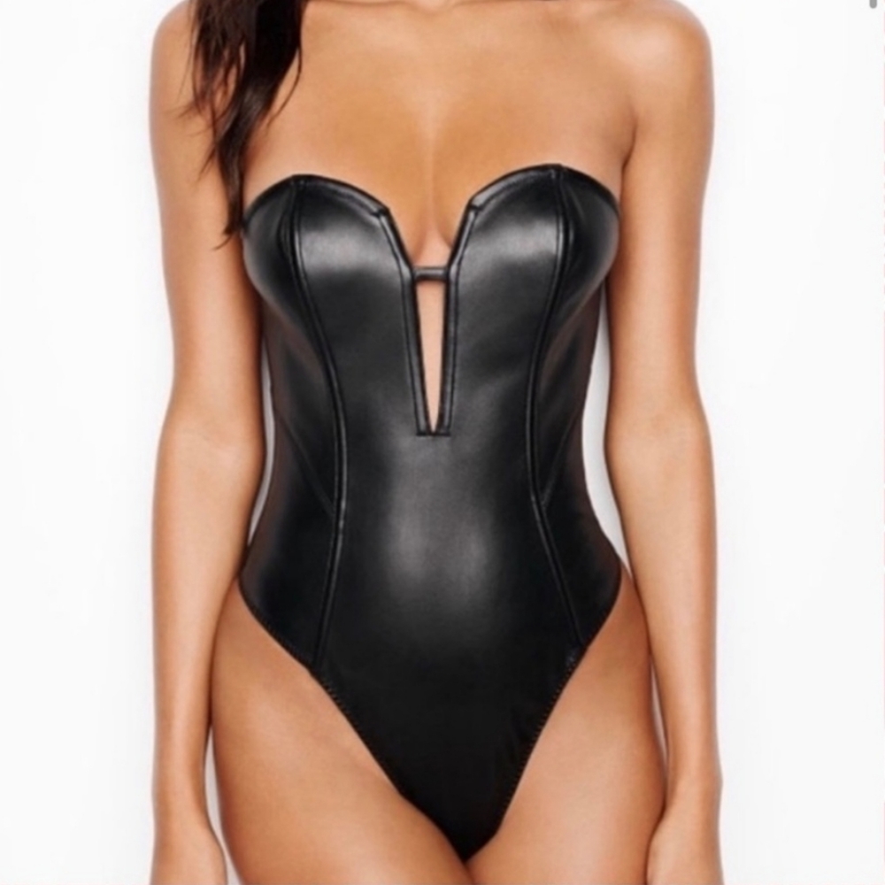 Victoria's Secret Black Shapewear Bodysuit